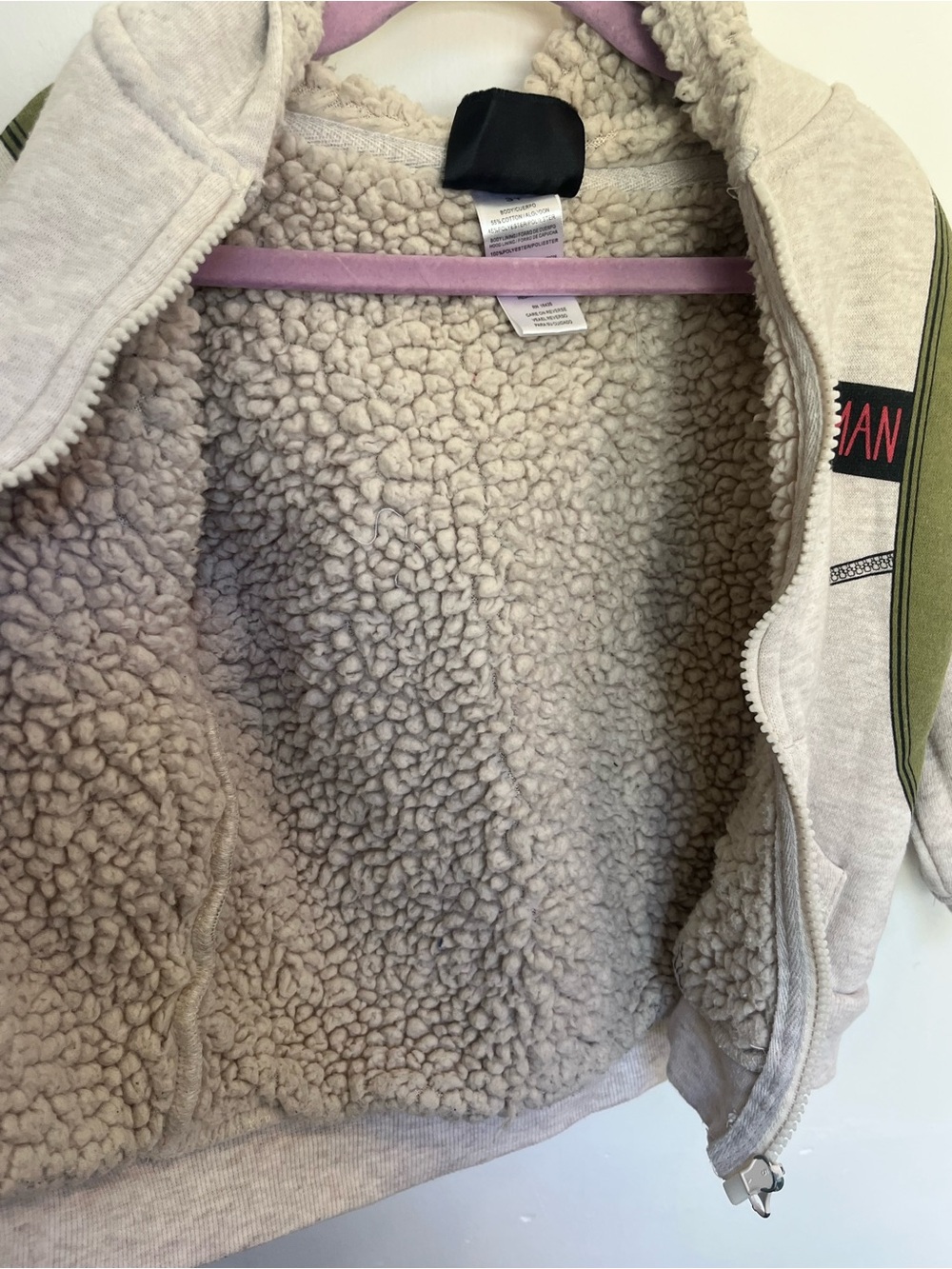 Ghostbusters Venkman Proton Pack Zip-Up Sherpa Lined Hoodie Toddler Size 3 - Picture 5 of 7